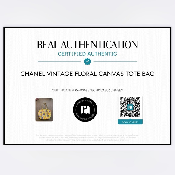 Chanel Vintage Floral Canvas Tote - Picture 16 of 16